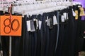 Secondhand clothes are on sale and sell very cheaply