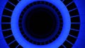 16 seconds blue black dj visualizer loop tunnel with colorful background HD video