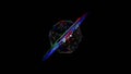 33 seconds endless visualizer screensaver torus donut shapes HD video