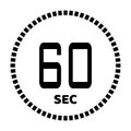 The seconds, stopwatch icon