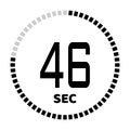 The seconds, stopwatch icon