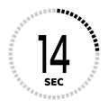 The seconds, stopwatch icon