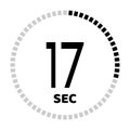 The seconds, stopwatch icon