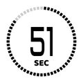 The seconds, stopwatch icon