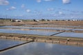 Secovlje Saltworks largest Slovenian salt evaporation pond on Adratic sea, natural and industrial landscape in Slovenia Piran