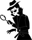 Secret agent clip-art Royalty Free Stock Photo