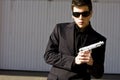 Secret agent ready Royalty Free Stock Photo