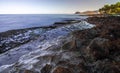 Secret beach morning in oahu hawaii Royalty Free Stock Photo