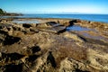 Secret beach morning in oahu hawaii Royalty Free Stock Photo