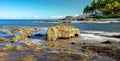 Secret beach morning in oahu hawaii Royalty Free Stock Photo