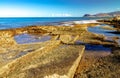 Secret beach morning in oahu hawaii Royalty Free Stock Photo