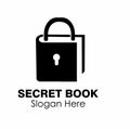 secret book logo design concept