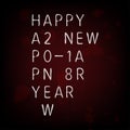 Secret Code Happy New Year 2018 Card