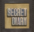 Secret diary framed