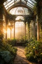 secret garden surrounded by vibrant rainforest plants