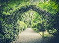 Secret garden in vintage style Royalty Free Stock Photo