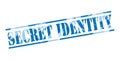 Secret identity blue stamp