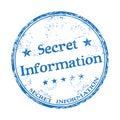 Secret information rubber stamp Royalty Free Stock Photo