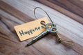 Secret key for a happy life Royalty Free Stock Photo