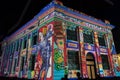 The Secret Life of Buildings light projection during White Night Geelong.