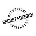 Secret Mission rubber stamp