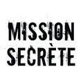 Secret mission stamp in french