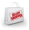 Secret Mystery Shopper Shopping Bag Store Evaluation Royalty Free Stock Photo