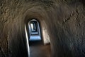 Secret passage inside a medieval fort