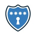 Conservancy, defensive, protection icon. Blue color design