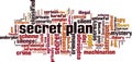 Secret plan word cloud