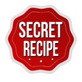 Secret recipe label or sticker