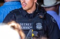 Secret Service Agent Guarding an Event held by Former President Donald Trump