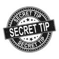 Secret tip vector stamp isolated on white background Royalty Free Stock Photo