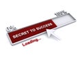 secret to success loading progress on white Royalty Free Stock Photo