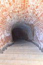 Secret tunnel - Carolina citadel in Alba Iulia, Romania Royalty Free Stock Photo