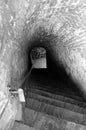 Secret tunnel - Carolina citadel in Alba Iulia, Romania Royalty Free Stock Photo