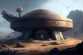 secret ufo base, with advanced craft and equipment being tested and repaired