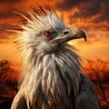 The Secretary Bird Made With Generative AI illustration