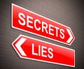 Secrets and lies concept. Royalty Free Stock Photo