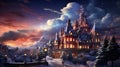 The Secrets of the Moonlit Fantasy Castle, Generative AI