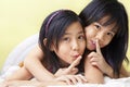 Secrets between sisters Royalty Free Stock Photo