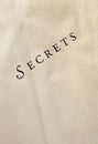 Secrets on textured paper - diagonal
