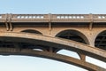 A section of the arch of the Rogue River Bridge at Gold Beach, Oregon, USA Royalty Free Stock Photo