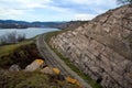 A section of the Beloretsk narrow-gauge road that runs through the Katav-Ivanovo Gorge Royalty Free Stock Photo