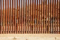 United States Border Wall with Slogans and Art from Nogales Sonora Mexico Royalty Free Stock Photo