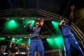 Section Boyz rap band perform in concert at Sonar Festival Royalty Free Stock Photo