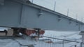 Section of Bridge Construction above Arctic Circle