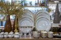 Section of ceramic tableware in supermarket Siam Paragon. Bangkok, Thailand
