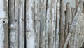 A section of the fence made from a collection of bamboo Royalty Free Stock Photo