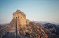 A section of the Great Wall of China at Jinshanling near Beijing, China. Royalty Free Stock Photo